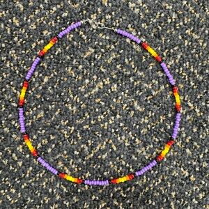Western beaded choker necklace
